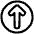 Line Arrow Up Circle 1 Icon from Plump Line Set