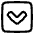 Tailless Line Arrow Down Square Icon from Plump Line Set