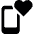 Phone Action Heart 1 Icon from Ultimate Bold Set