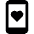 Phone Action Heart Icon from Ultimate Bold Set