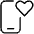 Phone Action Heart Icon from Ultimate Light Set