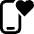 Phone Action Heart Icon from Ultimate Bold Set