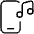 Phone Action Music Icon from Ultimate Light Set
