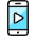 Phone Action Play icon - Free transparent PNG, SVG. No sign up needed.
