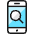 Phone Action Search Icon from Ultimate Colors Set | Free Download as SVG Vector and Transparent PNG | Streamline icons