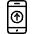 Phone Action Upload Icon from Ultimate Light Set | Free Download as SVG Vector and Transparent PNG | Streamline icons