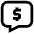 Dollar Chat Icon from Atlas Line Set