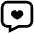 Heart Chat Icon from Atlas Line Set