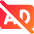 Ad Free Icon from Core Gradient Set