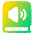 Book Audio Icon from Plump Gradient Set