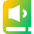 Book Audio Icon from Sharp Gradient Set