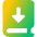 Book Download Icon from Core Gradient Set