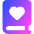 Book Heart Favorite Icon from Core Gradient Set