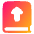Book Upload Icon from Plump Gradient Set
