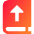 Book Upload Icon from Sharp Gradient Set