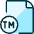 File Copyright Tm Icon from Ultimate Duotone - Free Set