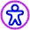 Accessibility Icon from Plump Neon Set