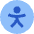 Accessibility Icon from Sharp Flat Set