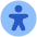 Accessibility Icon from Plump Flat Set