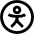 Accessibility Icon from Sharp Line Set