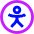 Accessibility Icon from Sharp Neon Set