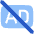 Ad Free Icon from Plump Flat Set