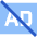 Ad Free Icon from Sharp Flat Set