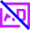 Ad Free Icon from Sharp Neon Set