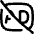 Ad Free Icon from Flex Line Set