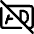 Ad Free Icon from Core Line Set