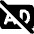 Ad Free Icon from Core Solid Set
