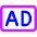 Ad Icon from Core Neon Set