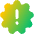 Badge Alert Icon from Flex Gradient Set
