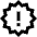 Badge Alert Icon from Sharp Line Set
