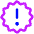 Badge Alert Icon from Core Neon Set