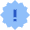 Badge Alert Icon from Sharp Flat Set