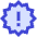 Badge Alert Icon from Sharp Duo Set