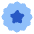 Badge Award Star Icon from Plump Flat Set