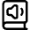 Book Audio Icon from Core Line Set
