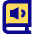 Book Audio Icon from Sharp Pop Set