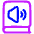 Book Audio Icon from Plump Neon Set