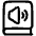 Book Audio Icon from Plump Line Set