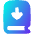 Book Download Icon from Flex Gradient Set