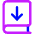 Book Download Icon from Core Neon Set