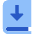 Book Download Icon from Sharp Flat Set