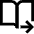 Book Flip Previous Page Arrow Icon from Sharp Line Set
