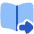 Book Flip Previous Page Arrow Icon from Plump Flat Set