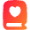 Book Heart Favorite Icon from Flex Gradient Set