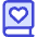 Book Heart Favorite Icon from Core Duo Set
