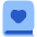 Book Heart Favorite Icon from Plump Flat Set